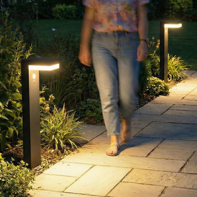 Proventa LED Solar Wegeleuchte Mit Bewegungsmelder   600 Lumen, Warmweiß 2700K, 