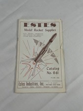 Estes Model Rocket Supplies Catalog No. 641 Model Rocketry 1964 Copyrighted 1963