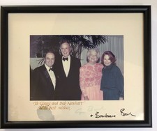 GEORGE BUSH TO BOB NEWHART SIGNED  + PRESIDENT GERALD FORD SIGNED PHOTO
