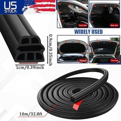 32.8Ft Automotive Weather Stripping Car Door Seal Strip with 3 Layer Structure