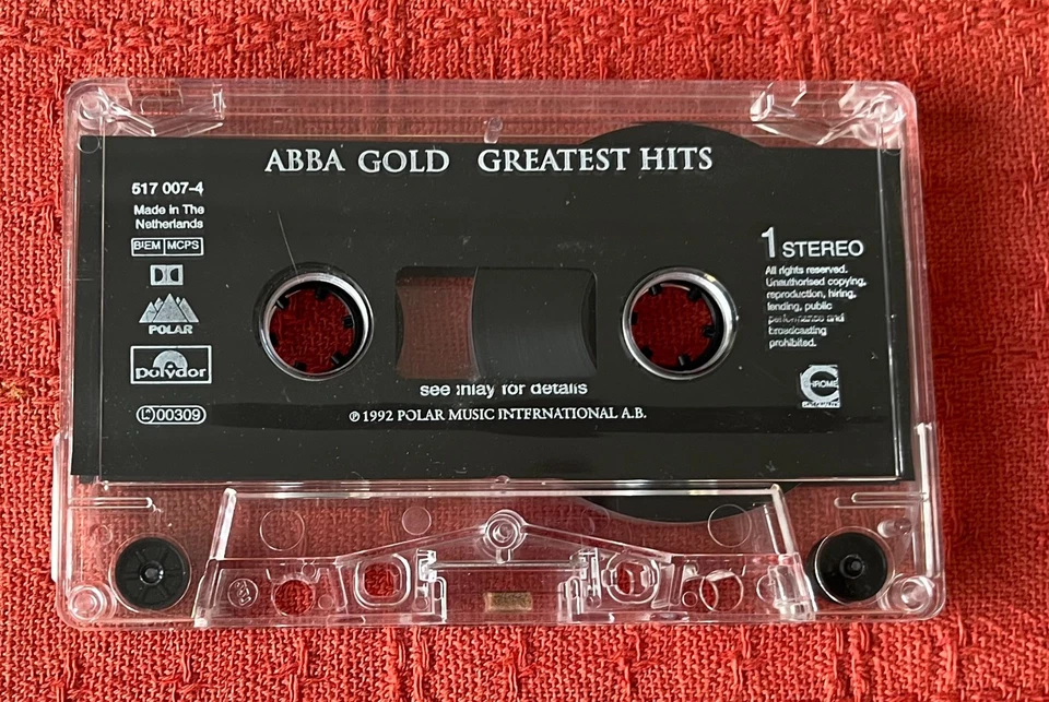 ABBA - UK CHROME SIGNATURE SHEET/LIMITED EDITION CASSETTE TAPE - ABBA GOLD - Image 2 of 4