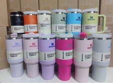 2025 Autumn Large Capacity Water 40 Oz Cup Handle Straw Insulated Bottle Mug