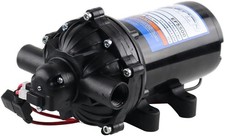 Everflo EF5500-BOX 5.5GPM 12V Diaphragm Pump-1/2 FNPT 5.5 GPM, Black