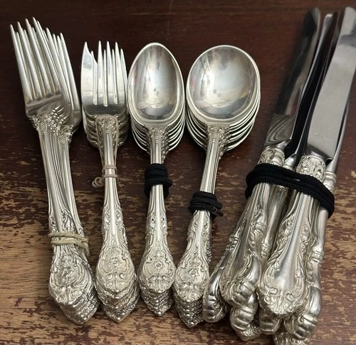 Gorham Chantilly Sterling Silver Flatware 'Place Set' For 8 ~40 Total Pieces~