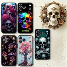Edgy Skull Phone Case For Samsung S26 S25 iPhone 17 16 Customized Matte PC Cover