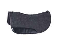 Tough 1 Saddle Pad 3/4" Thick Felt Barrel Contoured Black 31-2438