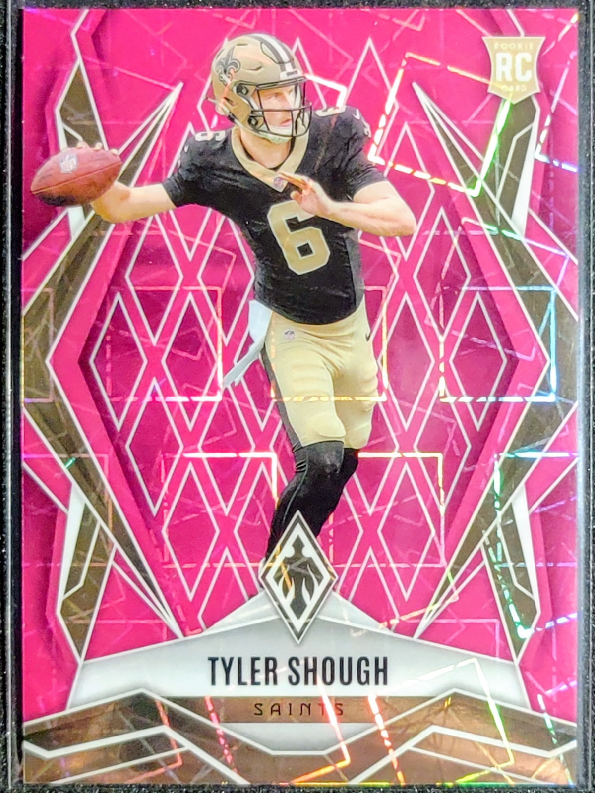 2025 Panini Phoenix Football Tyler Shough #169 Pink Lazer Phoenix /149 RC Rookie