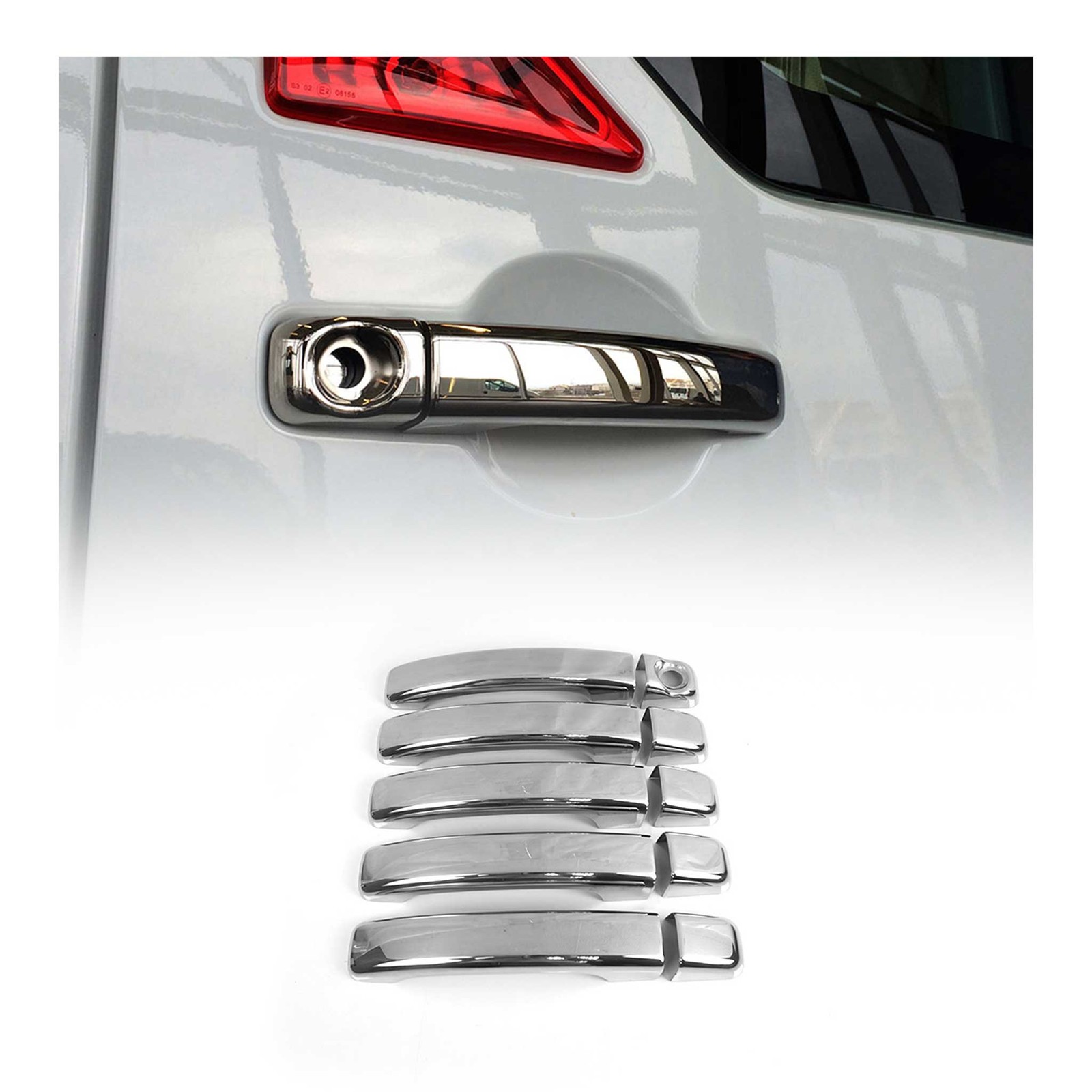 Couverture poignée de porte Opel Vivaro B acier pour look baroudeur et voyage en van