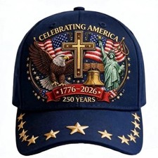 250th Anniversary USA Hat - Adjustable United...