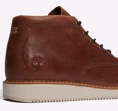 Mens Timberland Redwood Edge Mid Lace Premium FullGrain Leather Chukka Boot 10.5