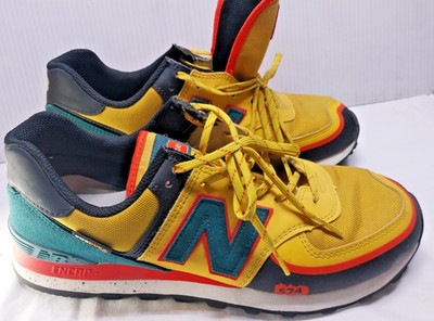 New Balance 574T U574TZ2 Cordura Harvest Gold Blaze Men's Athletic Shoes size 9