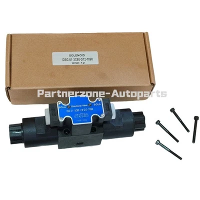 PARTNERZONE For Yuken Solenoid Valve DSG-01-3C60-D12-7090 12 Volt Directional Control Valve