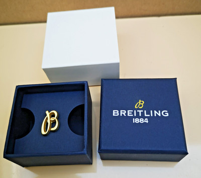 Breitling Pin Anstecknadel Krawattennadel gelbgold Brosche Pins
