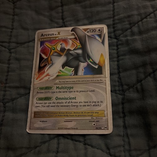 UNGRADED Pokemon Arceus LV.X (94/99) - Platinum 2009 HOLO CARD