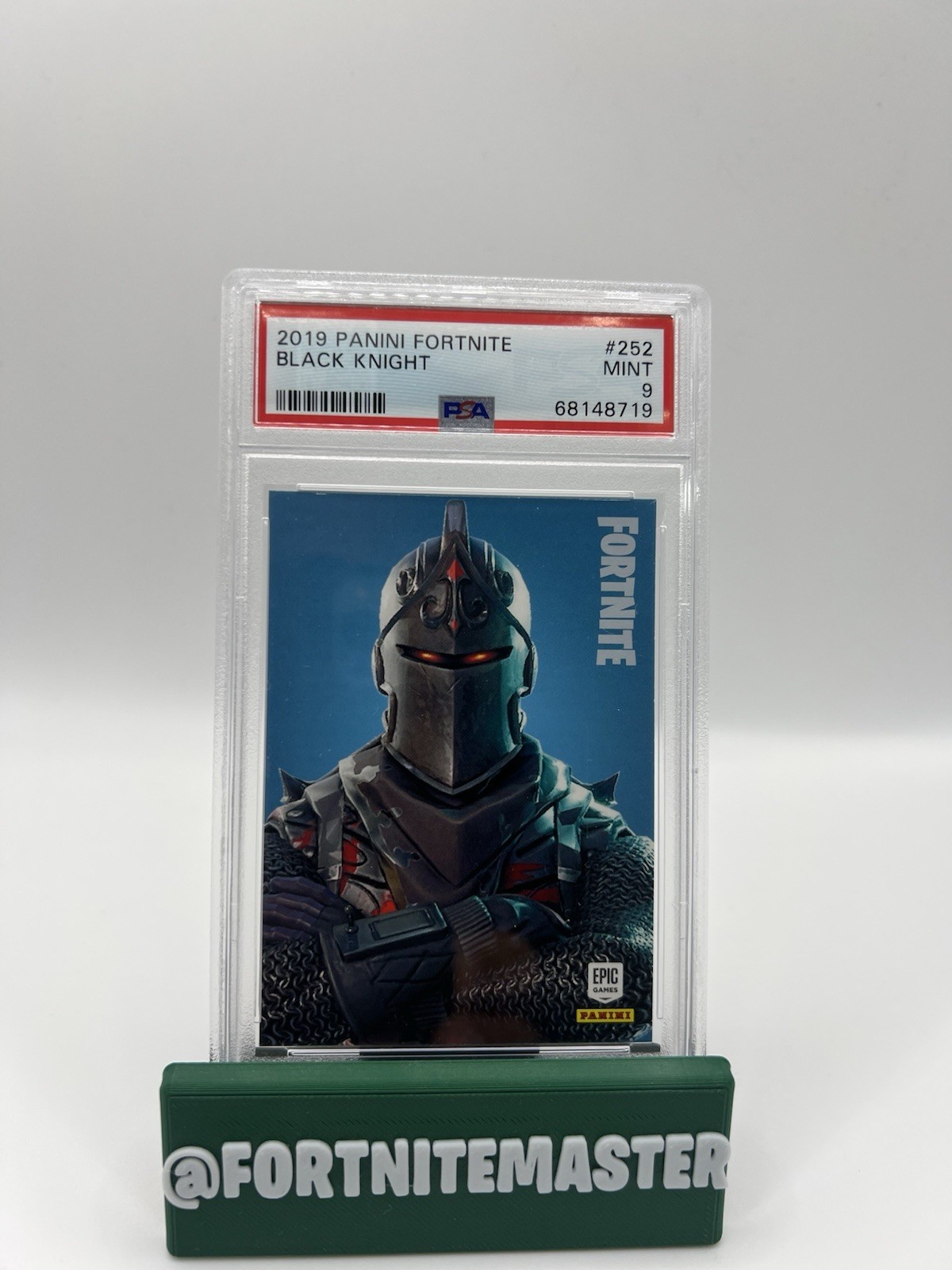 2019 Panini Fortnite Series 1 USA #252 Black Knight PSA 9  (MINT SP) 🇺🇸🔥💎