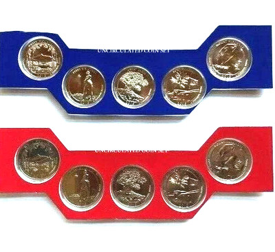 A COMPLETE 2013 P&D 10 Coin  BU  ATB NP Quarter Set in US Mint Packaging