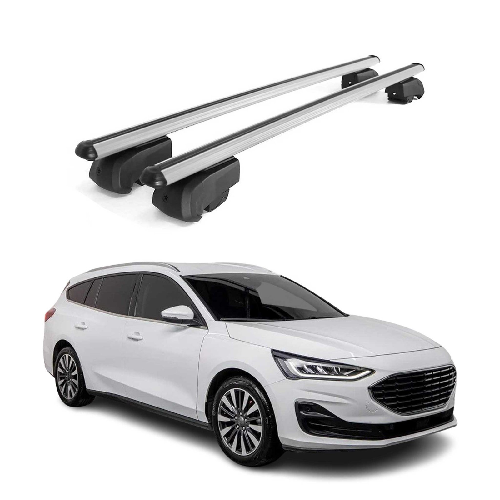 Barres de toit Ford Focus Turnier 2018-2025 pour transporter vos vélos et matériel de ski