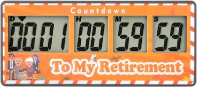 YOOREAL Digitaler Küchentimer, Ruhestands-Countdown-Timer 9999 Tage |