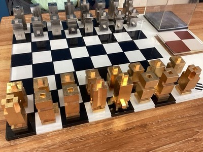 SCHACH PUZZLE SKULPTUR KUNSTWÜRFEL FÜR CAPABLANCA ZARPA 70er JAHRE LIMITIERT 1/10 MADE