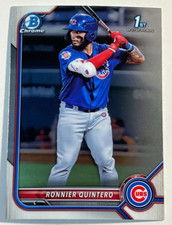 2022 Bowman Chrome Baseball 1st Prospect Card #BCP-124 Ronnier Quintero Cubs