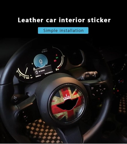 Red Steering Wheel Sticker Decal For MINI Cooper F54—F60 2019—2023 car Sticker - Picture 4 of 4