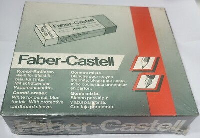 Faber-Castell Kunststoff Kombi-Radierer 187082 Box mit 20