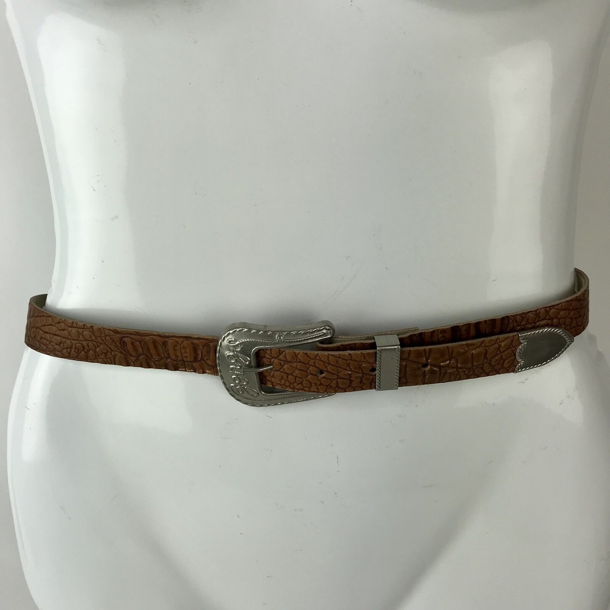 Vintage Belt Bongo 90s Westerncore Spell out leather