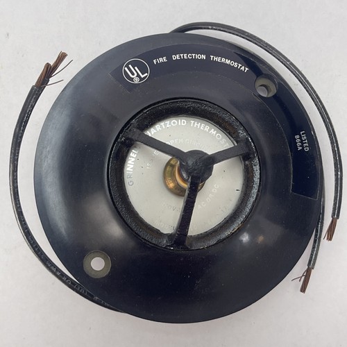 GRINNELL QUARTZOID THERMOSTAT MODEL F 910 TEMP 175°F 250V 10A ISSUE-C OPEN CIRCU - Picture 1 of 7