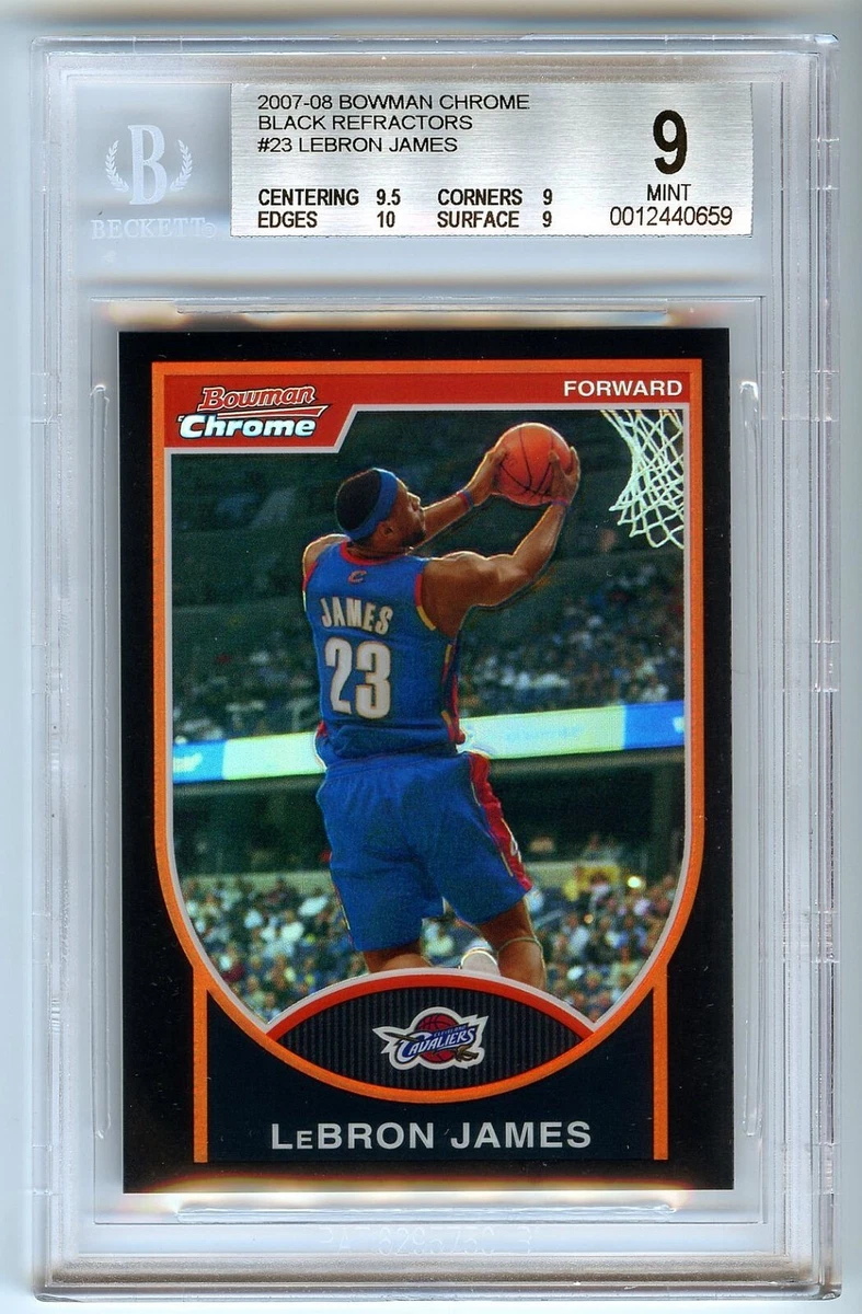 貴重　Lebron James Bowman Chrome RC BGS9 Lebron James Topps Chrome Rookie Refractor Card BGS 9.5 Gem Mint