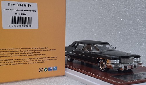 Cadillac Seventy-Five 75 Fleetwood Brougham Limousine 1976 Black 1:43 GLM 018b - Picture 10 of 19