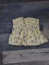 AE Yellow Floral Babydoll Tank - Small - NEW