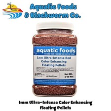 1-mm Ultra-Intense RED Color Enhancing Floating Pellets for ALL Tropicals. Jar