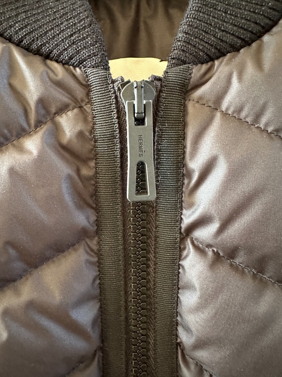 HERMES LONG QUILTED VEST OVERSHIRT RETAIL $2,900+TAX
