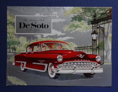 1953 DE SOTO Automobile DELUXE Color Sales Brochure - TERRIFIC CONDITION!