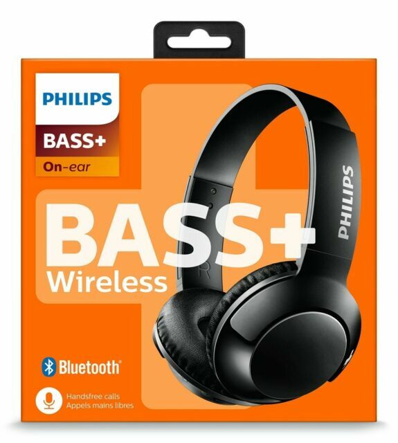 Philips BASS+ SHB3075BK/00 Bluetooth Wireless Headphones Black
