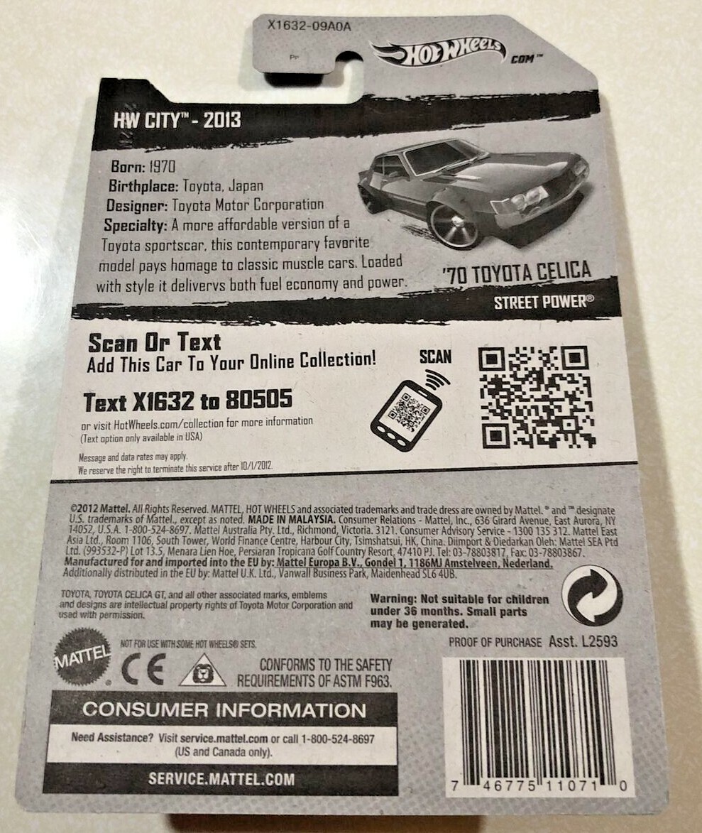 2013 Hot Wheels HW City `70 TOYOTA CELICA GREEN VHTF | eBay