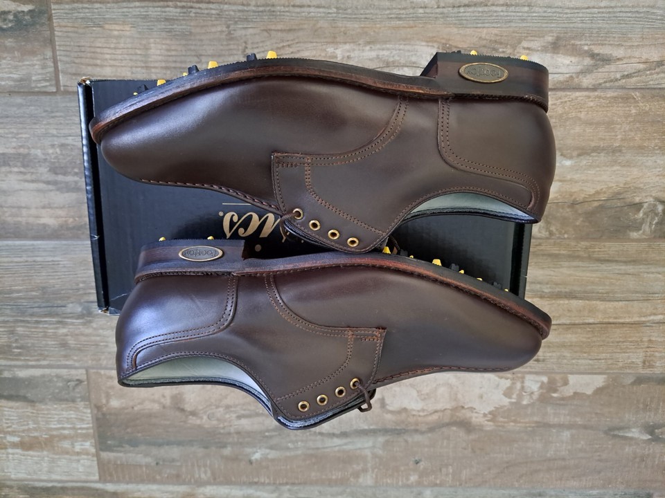 Chaussures De Golf FootJoy Premiere Classics - Saddle Oxford Autruche Noire, 10C