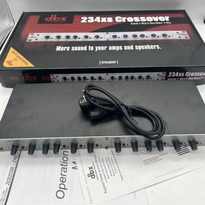DBX 234xs 2-/3-Way Crossover Stereo Electronic 4-Way Crossover Mono Audio Device