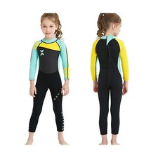Wetsuit Kids Full Suits 2.5mm Neoprene Wet Suit UV Protection Keep Warm Long ...