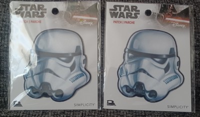 Star Wars Stormtrooper Iron On Applique Patch Set Lot of 2 