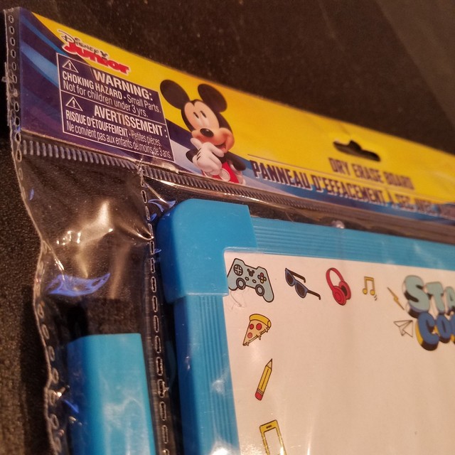 Disney DryErase Board Mickey Mouse Friends Kids Blue DoubleSided