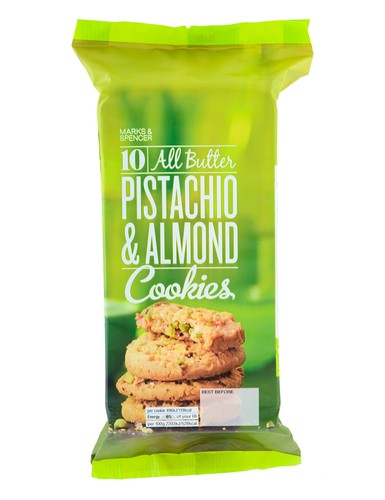 Pistachio & Almond Cookies 200g All Butter Marks & Spencer - 2 Pack