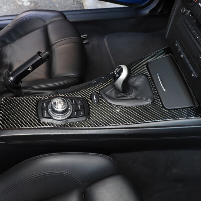 BMW センターコンソールカバー　E92 M3 Carbon Fiber Center Console Gear Shift Panel Cover Kit For