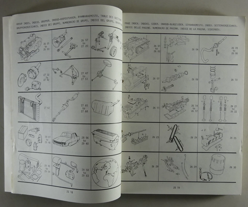 Catalogo Parti / Elenco Ricambi Rover 2000 P6 Stato 09/1974 - Immagine 2 di 4