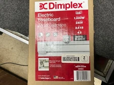 Cadet 4F1000W 48'' 1,000W 240V Electric Baseboard Heater, White