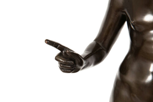 Grand Tour Italian Antique Bronze Sculpture of Narcissus by Giorgio Sommer - Picture 18 of 24
