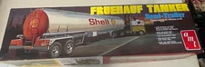 1/24 AMT918  SHELL Fruehauf Tanker Semi-trailer Model Kit SMC