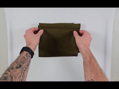 Reproduction WW2 British Commando Cap Comforter - Olive Drab Multiway Hat Scarf - Video 1 of 1