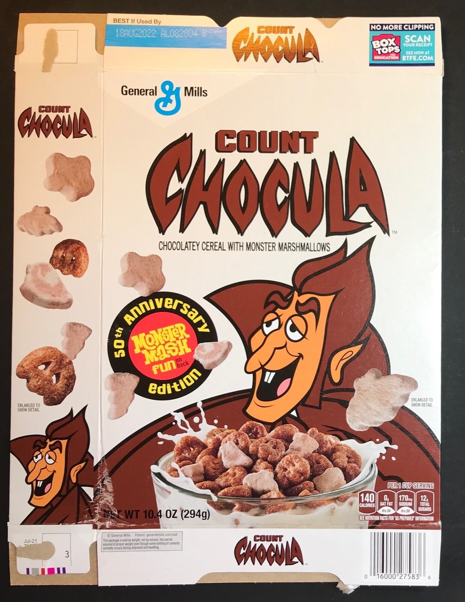 70s 当時物 Count Chocula ジェネラルミルズ　シリアルモンスター 1990's General Mills COUNT CHOCULA Cereal Box EMPTY | eBay