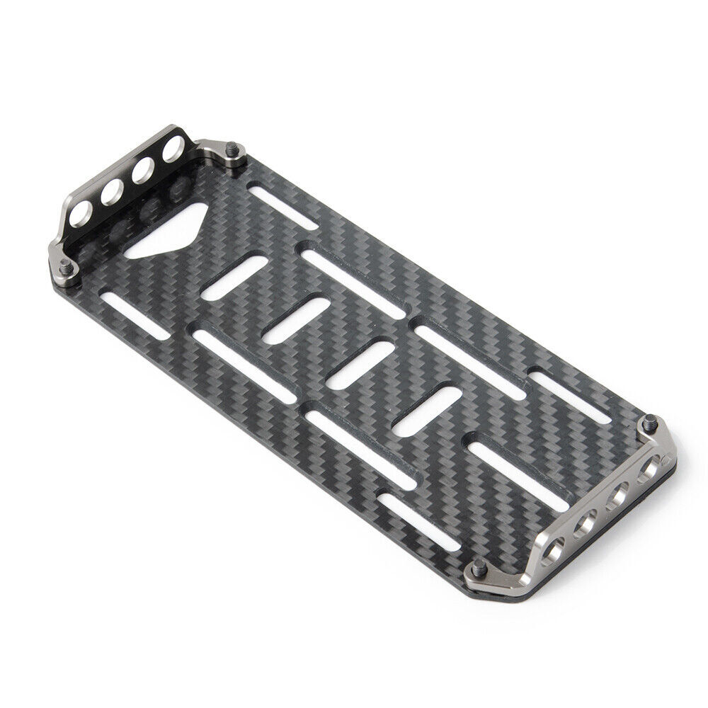 For 1/10 RC Crawler Axial SCX10 90046 Carbon Fiber Battery Mount Plate Tray